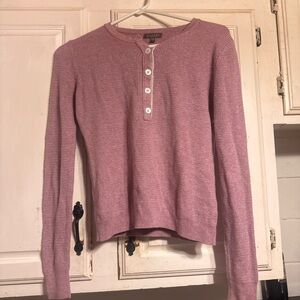 Lilla P Mauve Long Sleeve Buttoned Top